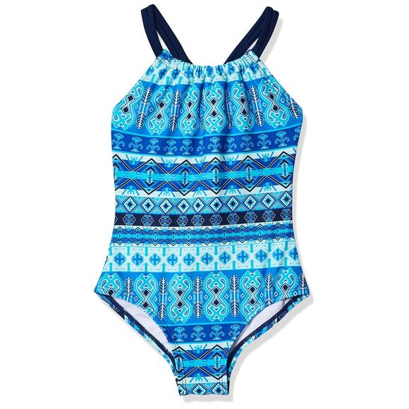 Kanu Surf Girls Jasmine Beach Sport One Piece Swimsuit Mahina Blue Size 3T - Picture 1 of 4